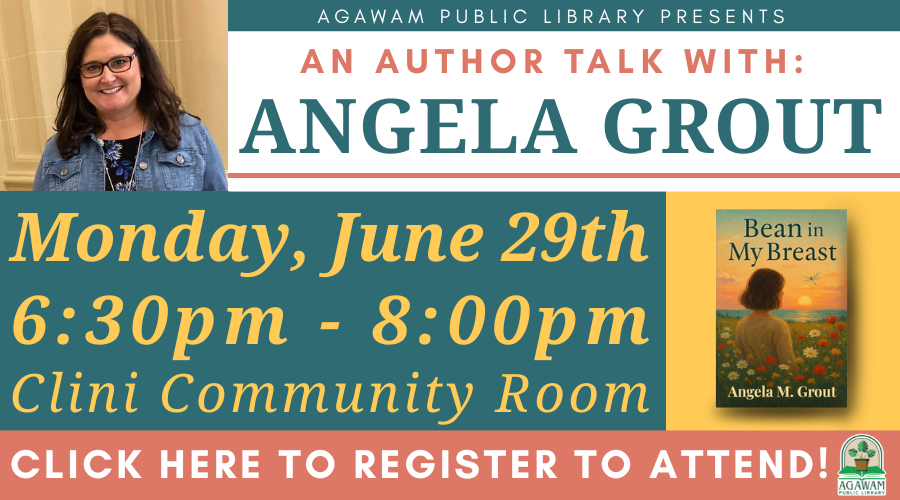 Click here to register to attend a Local Author Talk with Angela Ground, happening on Monday, June 29th at 6:30PM!