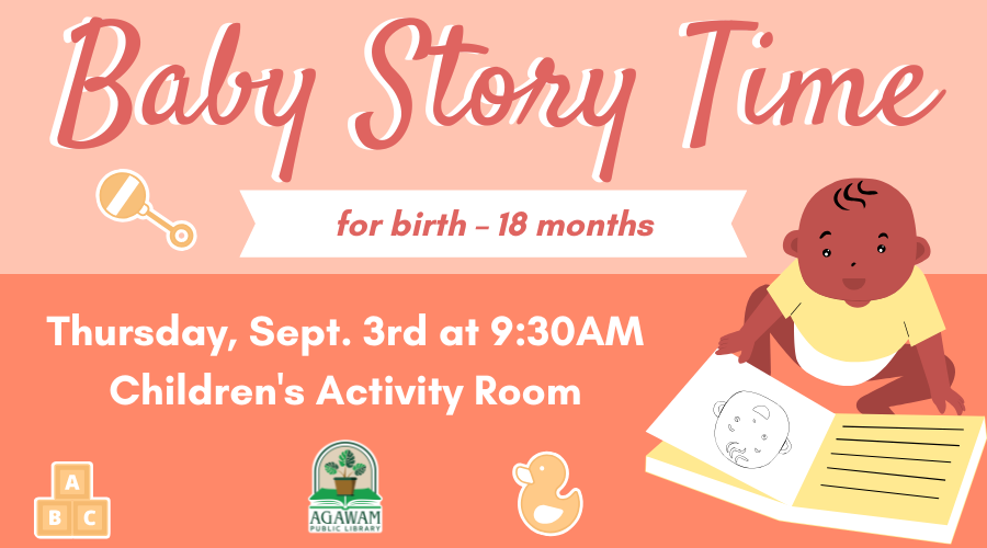 Click here to learn more about Baby Story Time, happening on Thursday, September 3rd at 9:30AM!