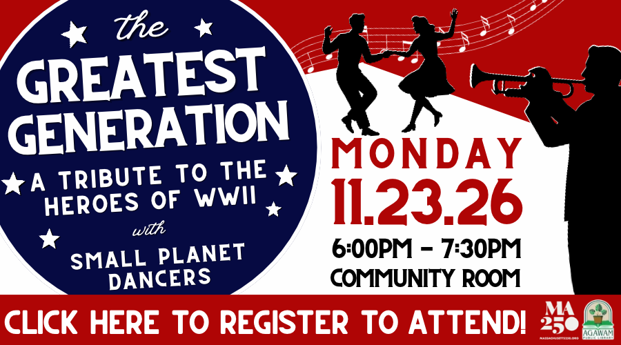Click here to register to attend The Greatest Generation: A Tribute to the Heroes of WWII with Small Planet Dancers, happening on Monday, November 23rd at 6PM!